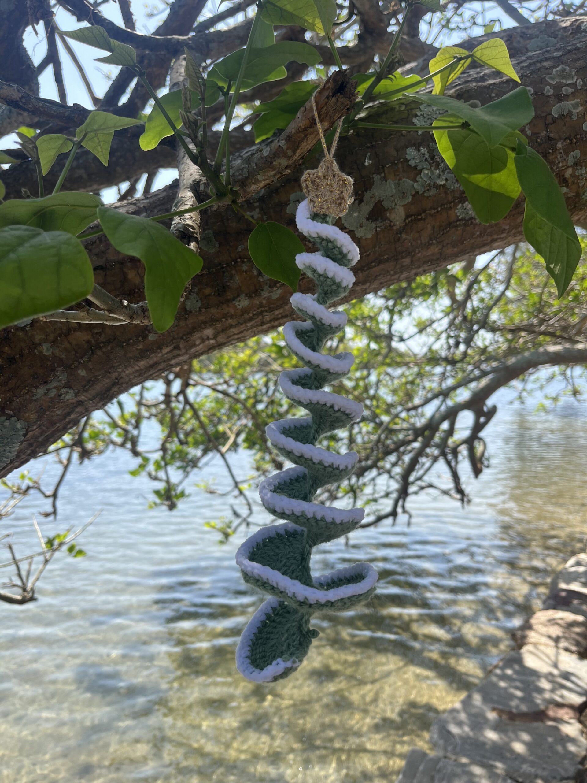 Hand-Crocheted Hanging Christmas Tree - Image 2