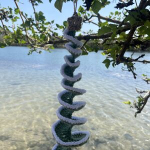 Hand-Crocheted Hanging Christmas Tree