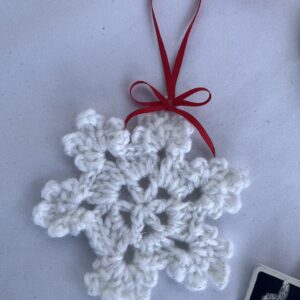 Hand-Crocheted Snowflake Decoration