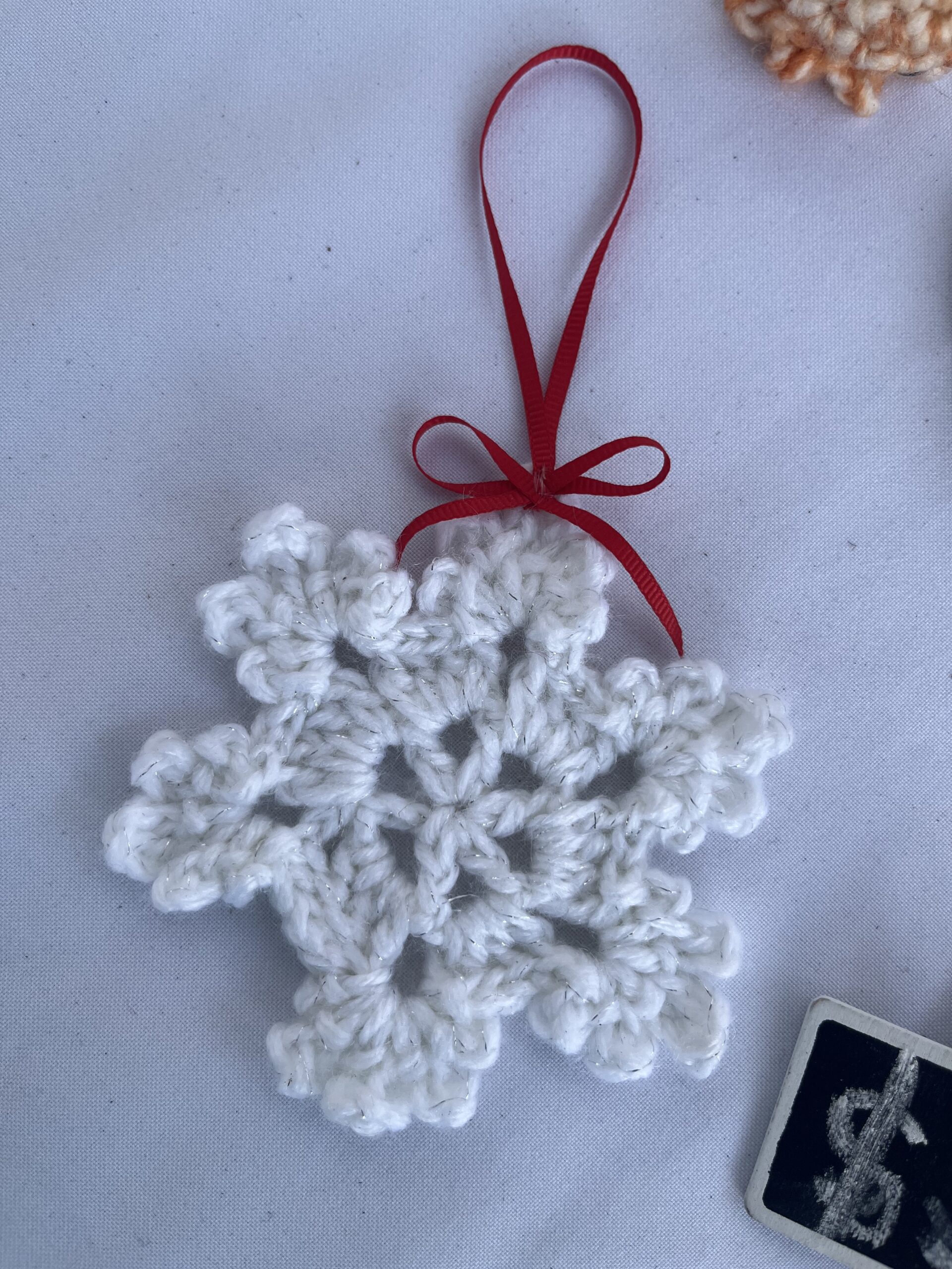 Hand-Crocheted Snowflake Decoration